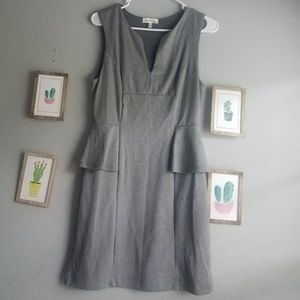 Grey Bodycon Business Dress